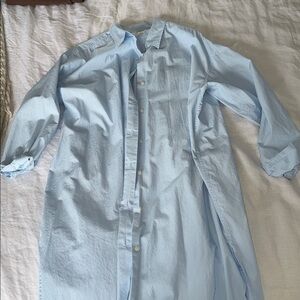 Wilfred Sky Blue Shirt Dress with slit